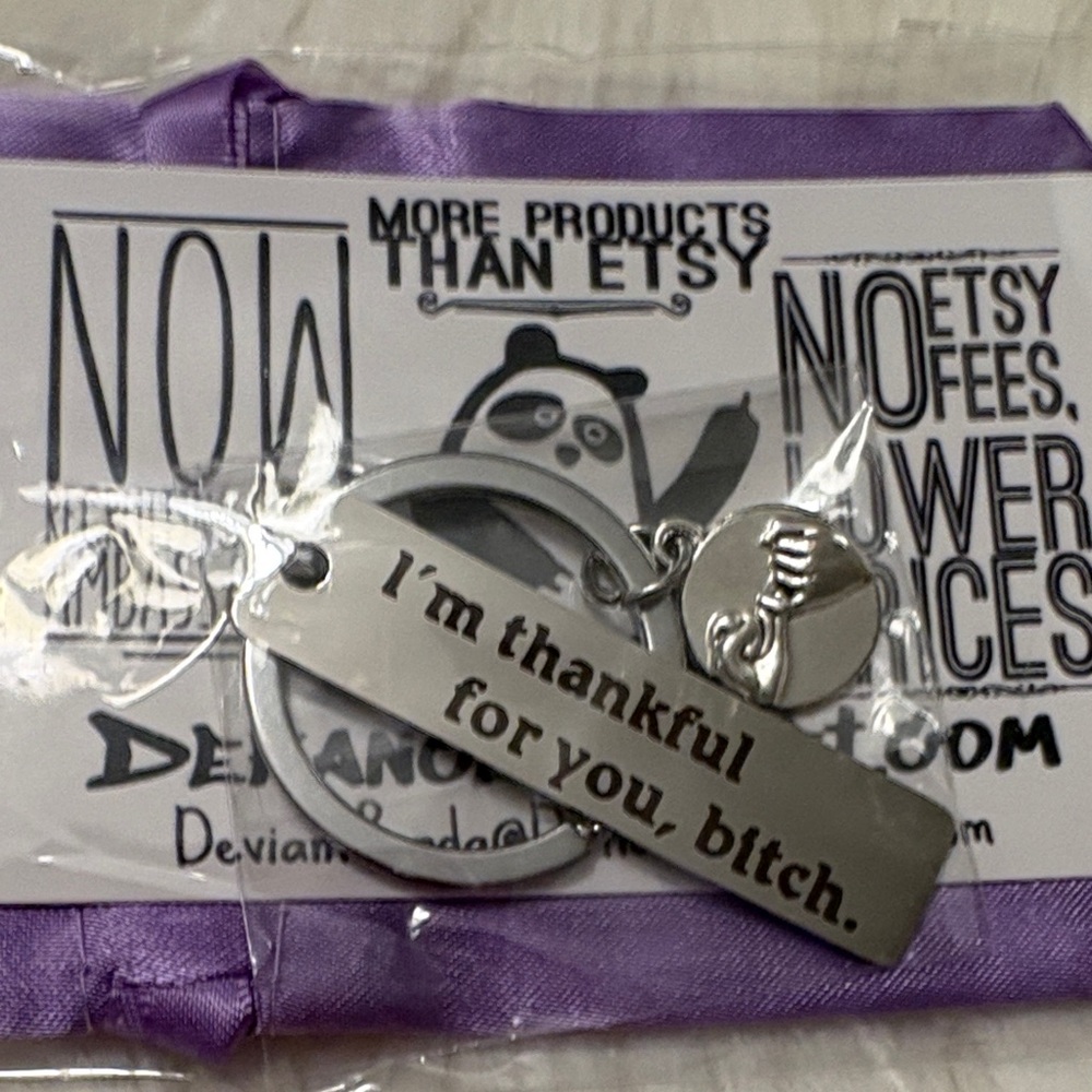Silver Keychain with Engraved Message. Best friend gift.